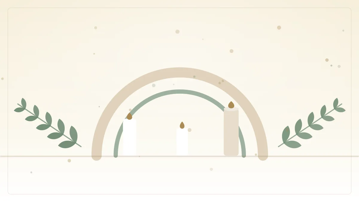 Minimalistische Tischdekoration für die Hochzeit — Illustration